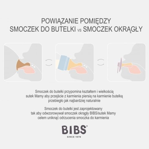 BIBS COLOUR KHAKI S Smoczek Uspokajający kauczuk Hevea