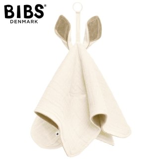 BIBS CUDDLE CLOTH KANGAROO IVORY Pieluszka przytulanka z zawieszką na smoczek