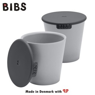 BIBS CUP SET CLOUD 2 kubeczki z pokrywkami do picia dla dzieci