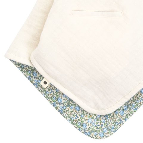 BIBS LIBERTY CUDDLE CLOTH KANGAROO ELOISE IVORY Pieluszka przytulanka z zawieszką i kieszonką na smoczek