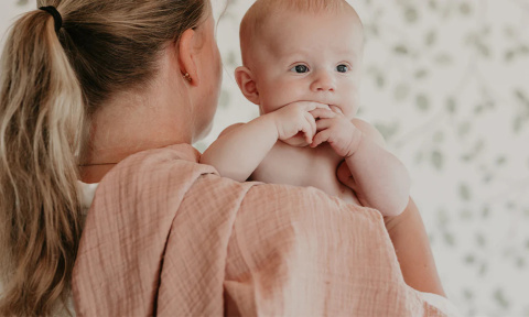 BIBS MUSLIN CLOTH 2 pieluszki muślinowe 100% ORGANIC COTTON HEATHER 70 x 70 cm