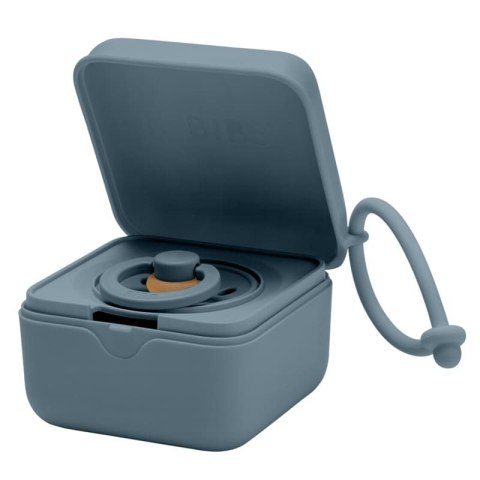 BIBS PACIFIER BOX PETROL 2 w 1 etui do smoczków oraz pojemnik do sterylizacji smoczków