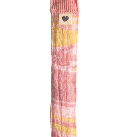 BIBS PACIFIER BRAID TIE DYE MORNING SUNSET zawieszka do smoczków 100% organic cotton