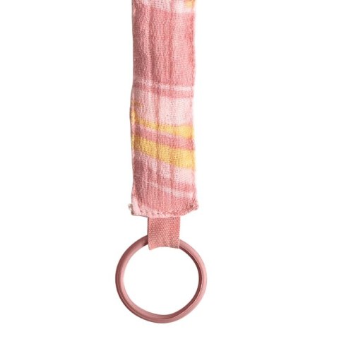 BIBS PACIFIER BRAID TIE DYE MORNING SUNSET zawieszka do smoczków 100% organic cotton