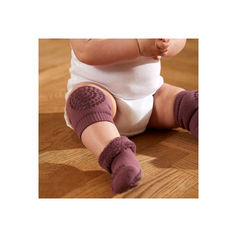 GoBabyGo antypoślizgowe nakolanniki do raczkowania Misty Plum