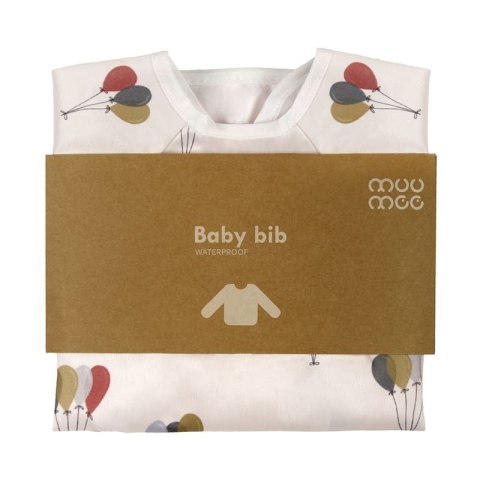 Hi Little One śliniak fartuszek z kieszonką wodoodporny BALOONS muumee