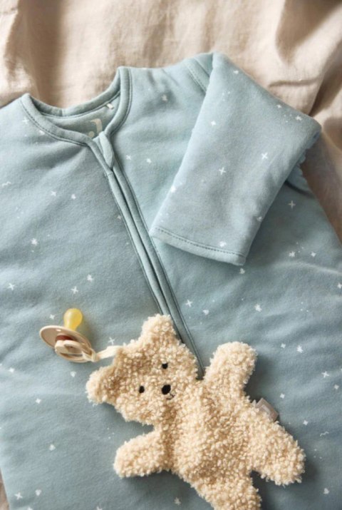 Jollein śpiworek niemowlęcy do spania całoroczny z odpinanymi rękawami Twinkling Sea Green 110 cm