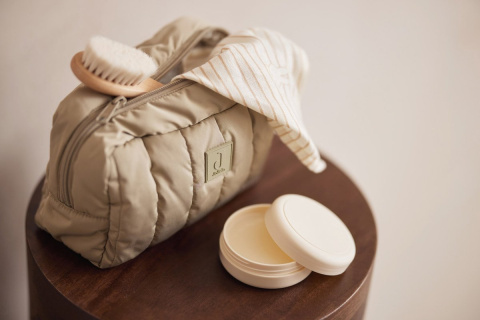 Kosmetyczka organizer na przybory dziecięce 21x14x10 cm oliwka Jollein