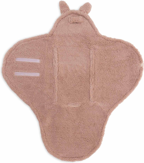 Otulacz do fotelika i wózka króliczek Wrap różowy Jollein