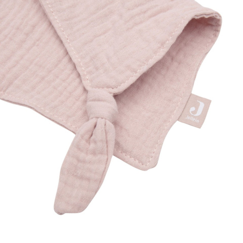 Przytulanka dou dou z zawieszką na smoczek Króliczek różowy Jollein