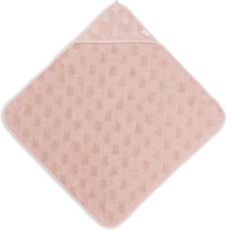 Ręcznik kąpielowy z kapturem 75x75cm Miffy Jacquard Wild Rose Jollein