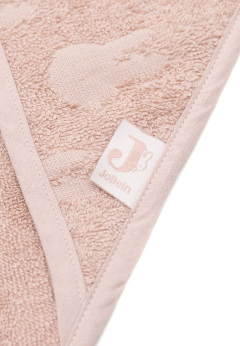 Ręcznik kąpielowy z kapturem 75x75cm Miffy Jacquard Wild Rose Jollein