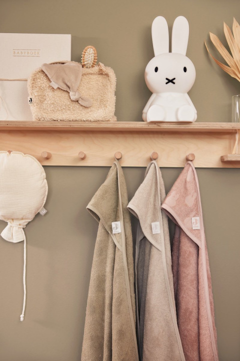 Ręcznik kąpielowy z kapturem Terry 75x75cm Miffy Jacquard Nougat Jollein