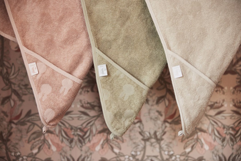 Ręcznik kąpielowy z kapturem Terry 75x75cm Miffy Jacquard Nougat Jollein