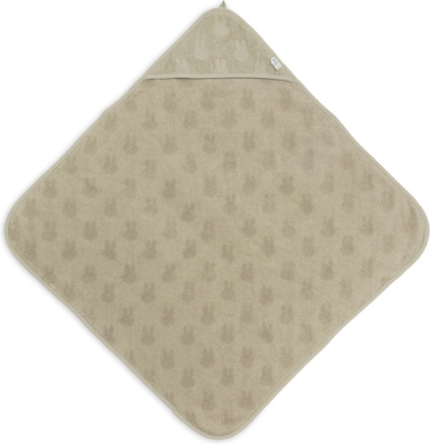 Ręcznik kąpielowy z kapturem Terry 75x75cm Miffy Jacquard Olive Green Jollein