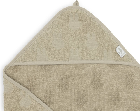 Ręcznik kąpielowy z kapturem Terry 75x75cm Miffy Jacquard Olive Green Jollein