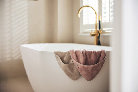 Ręcznik kąpielowy z kapturem Terry 75x75cm Miffy Jacquard Olive Green Jollein