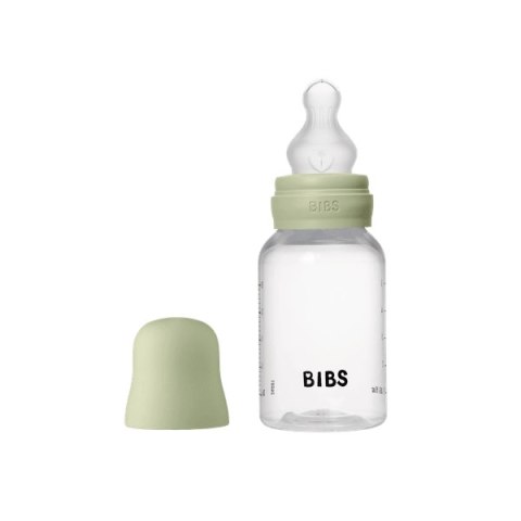 BIBS BUTELKA PLASTIC PP ze smoczkiem antykolkowym z silikonu medycznego poj. 150 ml SAGE