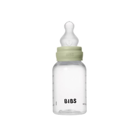 BIBS BUTELKA PLASTIC PP ze smoczkiem antykolkowym z silikonu medycznego poj. 150 ml SAGE