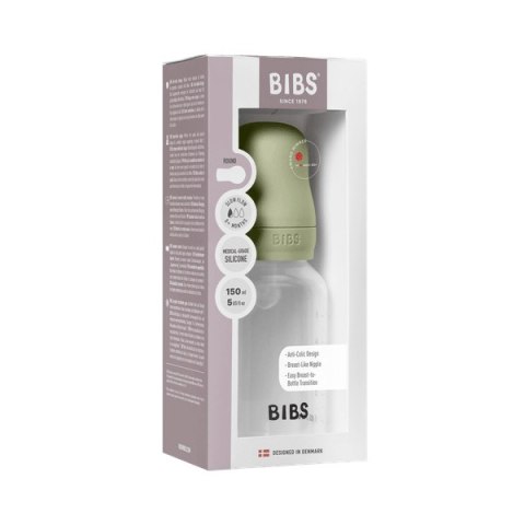 BIBS BUTELKA PLASTIC PP ze smoczkiem antykolkowym z silikonu medycznego poj. 150 ml SAGE