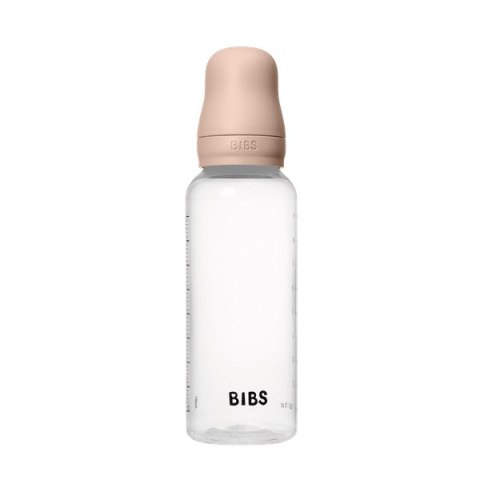 BIBS BUTELKA PLASTIC PP ze smoczkiem antykolkowym z silikonu medycznego poj. 270 ml BLUSH