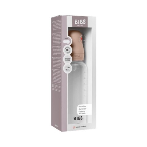 BIBS BUTELKA PLASTIC PP ze smoczkiem antykolkowym z silikonu medycznego poj. 270 ml BLUSH