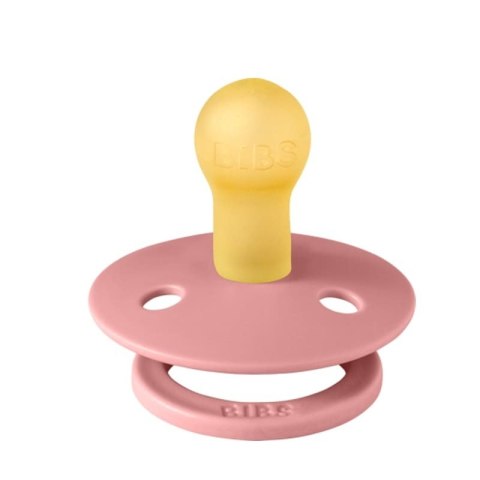 BIBS COLOUR 2-PACK PALE BUTTER & DUSTY PINK S Smoczek Uspokajający kauczuk Hevea