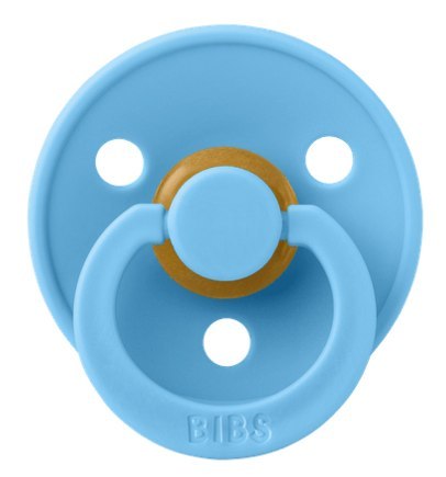BIBS COLOUR Smoczek uspokajający kauczuk Hevea, roz M, FLOWPACK, BREEZE