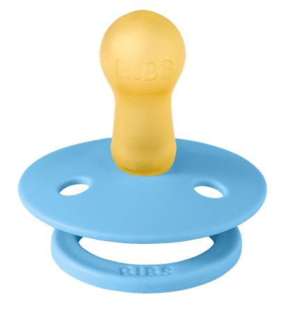 BIBS COLOUR Smoczek uspokajający kauczuk Hevea, roz M, FLOWPACK, BREEZE