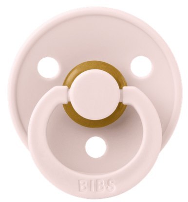 BIBS COLOUR Smoczek uspokajający kauczuk Hevea, roz S, FLOWPACK, PETAL