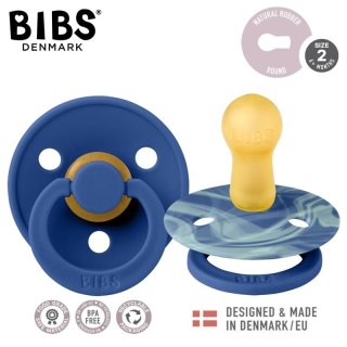 BIBS COLOUR TIE DYE 2-PACK OCEAN M Smoczek Uspokajający kauczuk Hevea