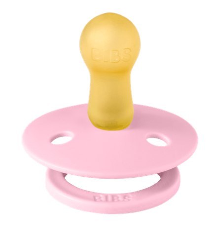 BIBS STUDIO COLOUR BABY PINK/CORAL Smoczek uspokajający kauczuk Hevea, roz M, FLOWPACK