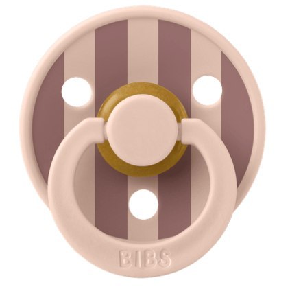BIBS STUDIO COLOUR BLUSH/WOODCHUCK Smoczek uspokajający kauczuk Hevea roz S FLOWPACK