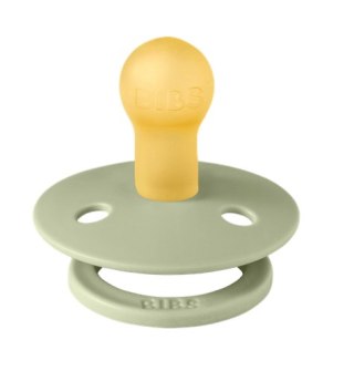 BIBS STUDIO COLOUR BUMBLEBEE FRIENDS Smoczek uspokajający kauczuk Hevea, roz S, FLOWPACK, SAGE