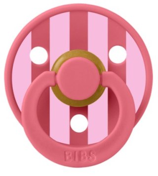 BIBS STUDIO COLOUR CORAL/BABY PINK Smoczek uspokajający kauczuk Hevea roz S FLOWPACK