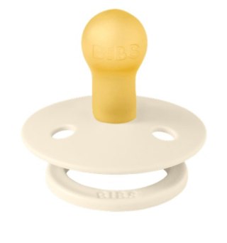 BIBS STUDIO COLOUR IVORY/DUSTY BLUE Smoczek uspokajający kauczuk Hevea, roz S, FLOWPACK