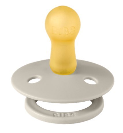 BIBS STUDIO COLOUR SAND/IRON Smoczek uspokajający kauczuk Hevea roz M FLOWPACK