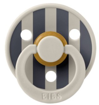 BIBS STUDIO COLOUR SAND/IRON Smoczek uspokajający kauczuk Hevea roz S FLOWPACK