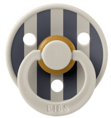 BIBS STUDIO COLOUR SAND/IRON Smoczek uspokajający kauczuk Hevea roz S FLOWPACK