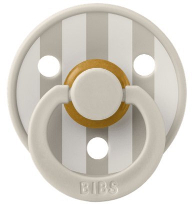 BIBS STUDIO COLOUR SAND/IVORY Smoczek uspokajający kauczuk Hevea roz M FLOWPACK