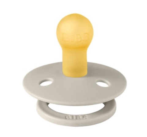 BIBS STUDIO COLOUR SAND/IVORY Smoczek uspokajający kauczuk Hevea, roz S, FLOWPACK