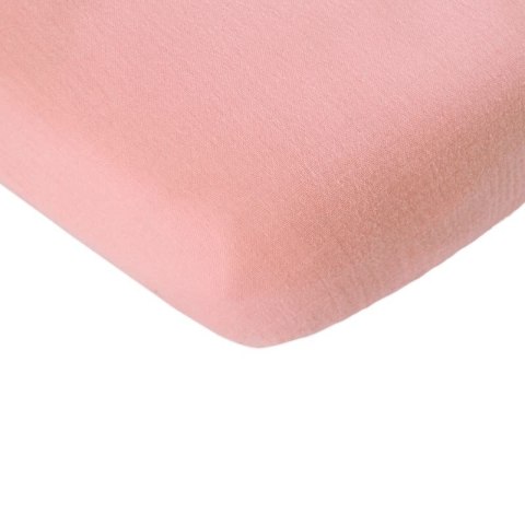 Hi Little One prześcieradło do łóżeczka 120x60 i 140x70 cm BIO bawełna Soft Rose