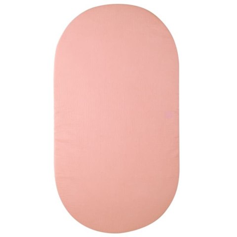 Hi Little One prześcieradło do wózka gondoli kołyski BIO bawełna Soft Rose