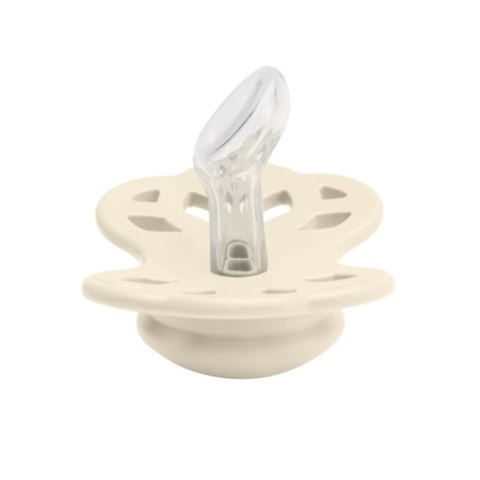 BIBS INFINITY ANATOMICAL 2-PACK IVORY & SAGE S Smoczek ortodontyczny silikonowy