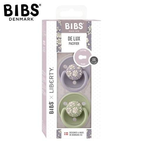 BIBS LIBERTY DE LUX CAPEL SAGE Smoczek uspokajający silikonowy ONE SIZE