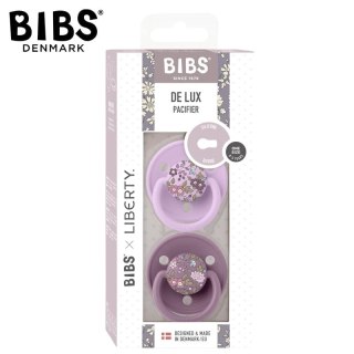 BIBS LIBERTY DE LUX CHAMOMILE LAWN MAUVE Smoczek uspokajający silikonowy ONE SIZE