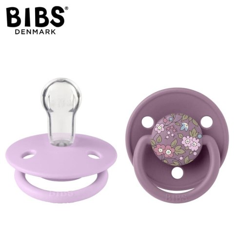 BIBS LIBERTY DE LUX CHAMOMILE LAWN MAUVE Smoczek uspokajający silikonowy ONE SIZE