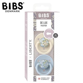 BIBS LIBERTY DE LUX ELOISE BABY BLUE Smoczek uspokajający silikonowy ONE SIZE