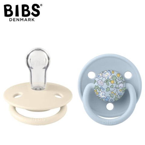 BIBS LIBERTY DE LUX ELOISE BABY BLUE Smoczek uspokajający silikonowy ONE SIZE