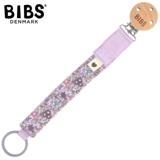 BIBS LIBERTY PACIFIER CLIP CHAMOMILE LAWN VIOLET SKY zawieszka do smoczków 100% organic cotton